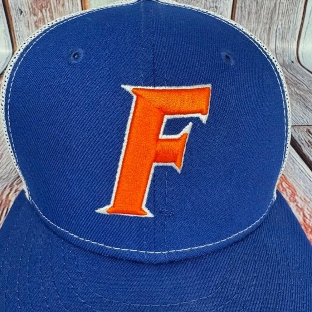 UF Florida Gators New Era Trucker Hat Mesh Snapback Blue Orange Trucker Football - Picture 2 of 8